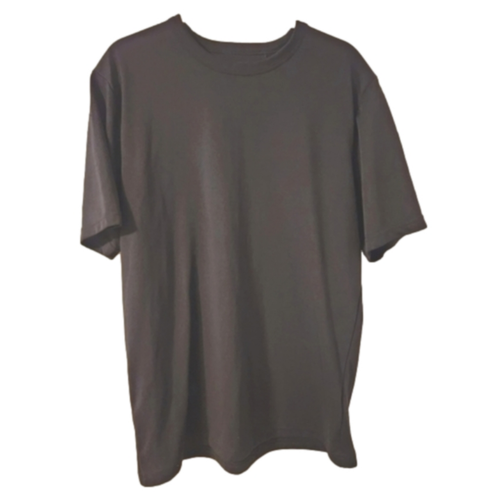 Axist men's black textured dress t-shirt size L D46